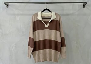 Sweater polo rayado